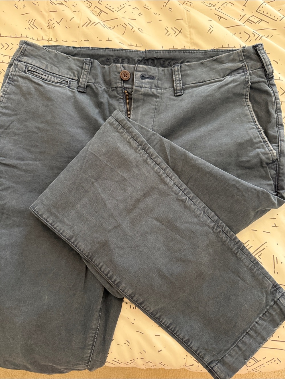 Men’s American Eagle Gray/Blue Tapered Pant